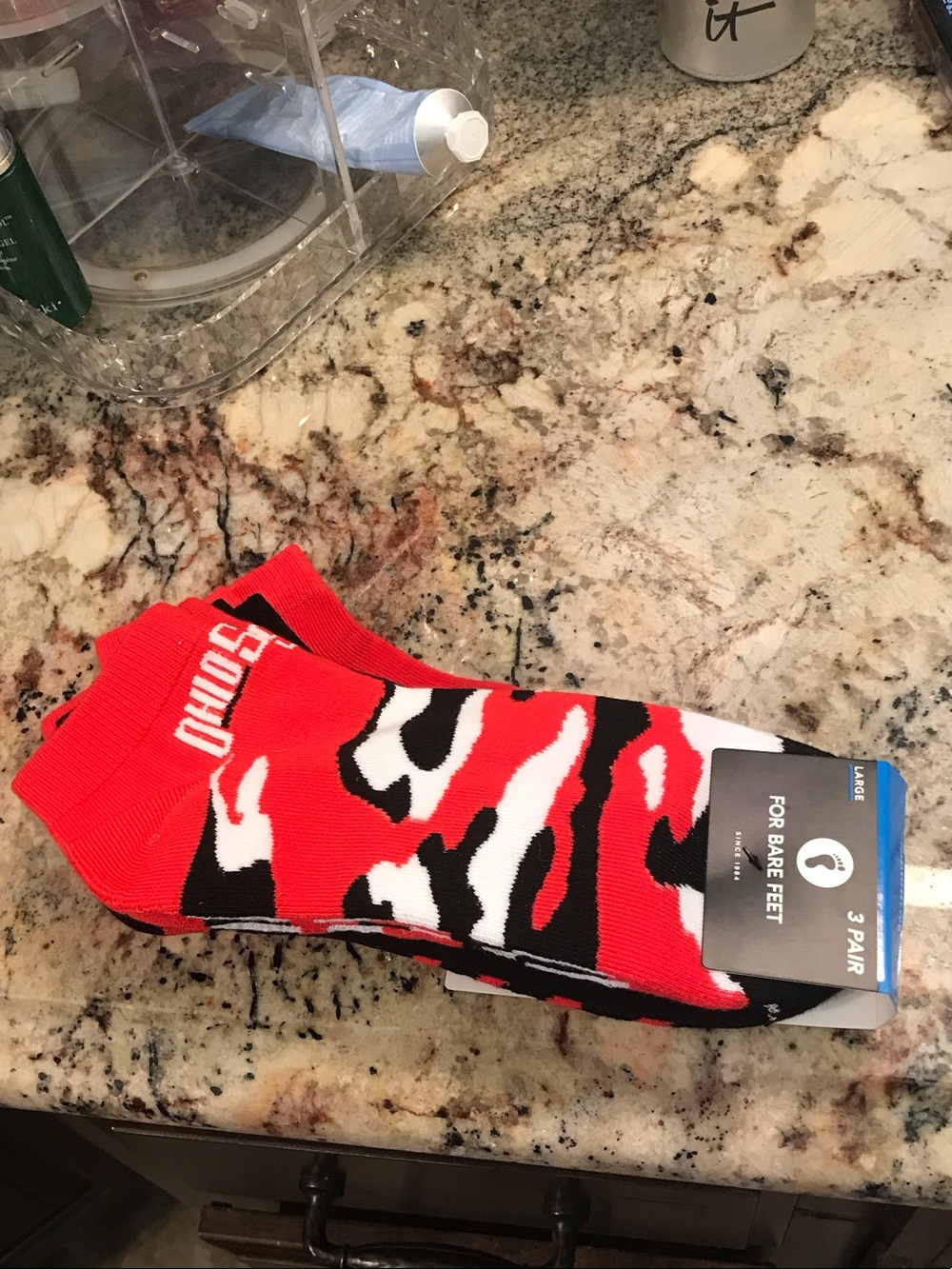 For Bare Feet Ohio state Socks - 3 Pair